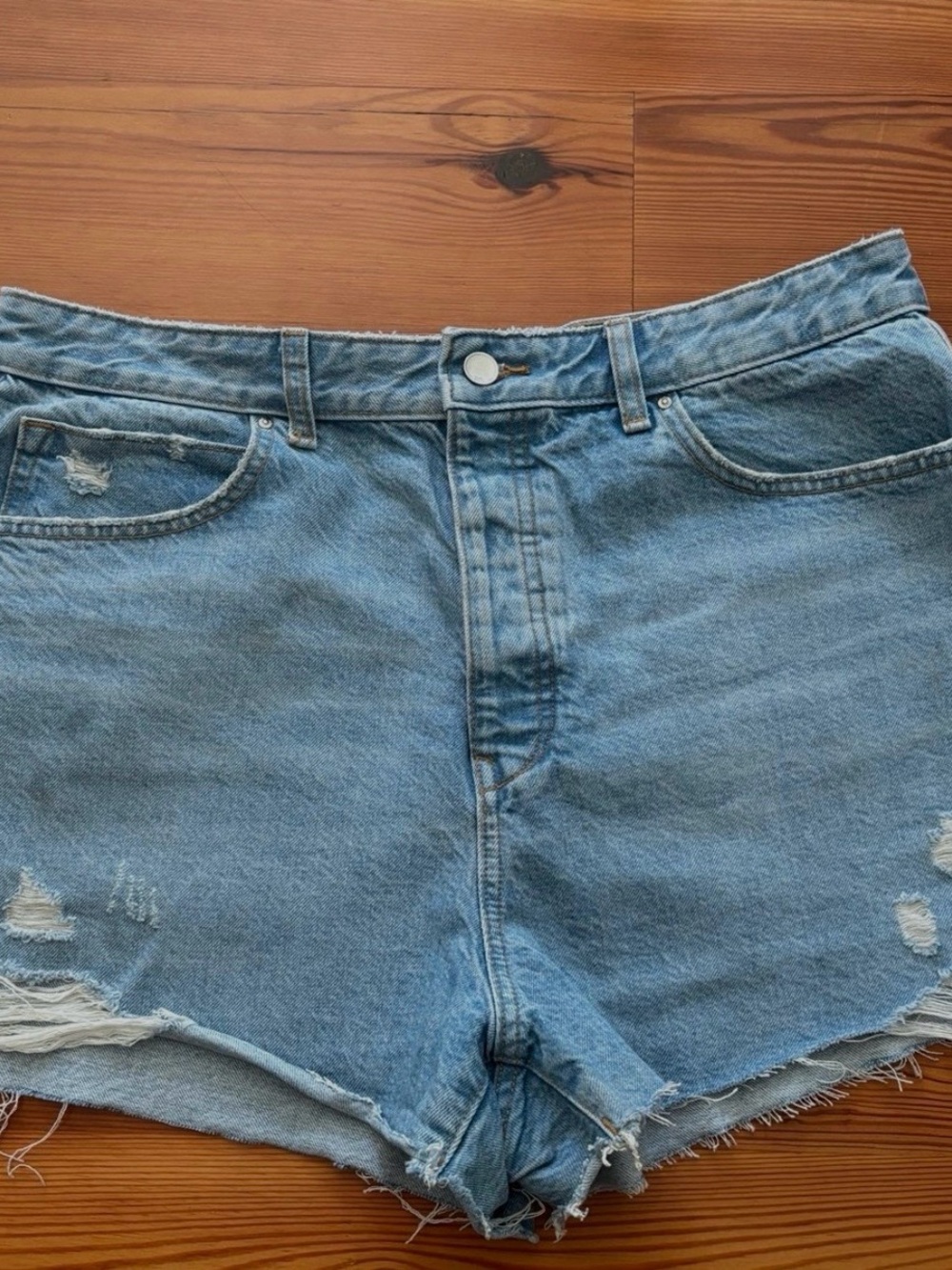 Zara High Waist Denim Shorts